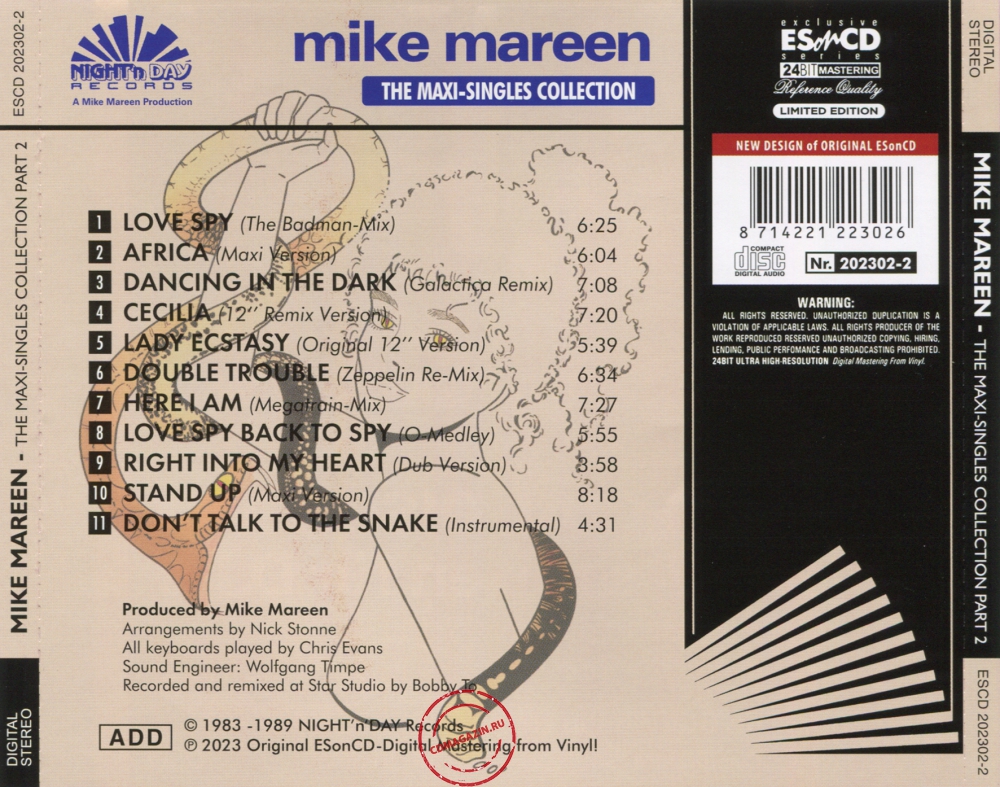 Audio CD: Mike Mareen (2023) The Maxi-Singles Collection Part 2 Audio CD: Mike Mareen (2023) The Maxi-Singles Collection Part 2