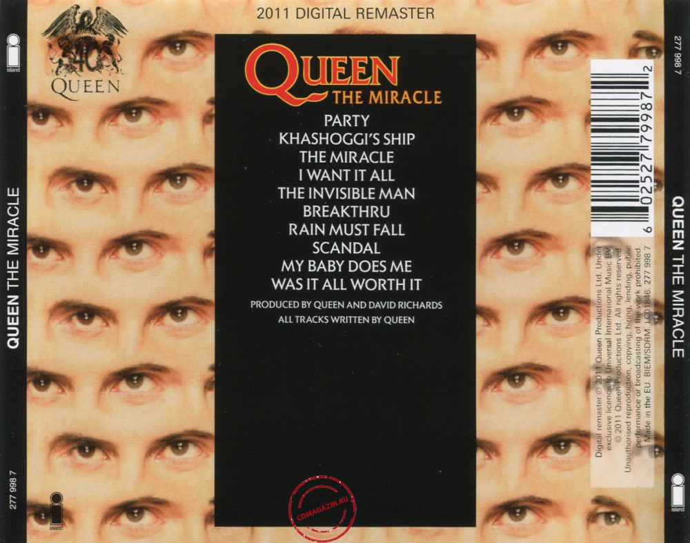 Audio CD: Queen (1989) The Miracle