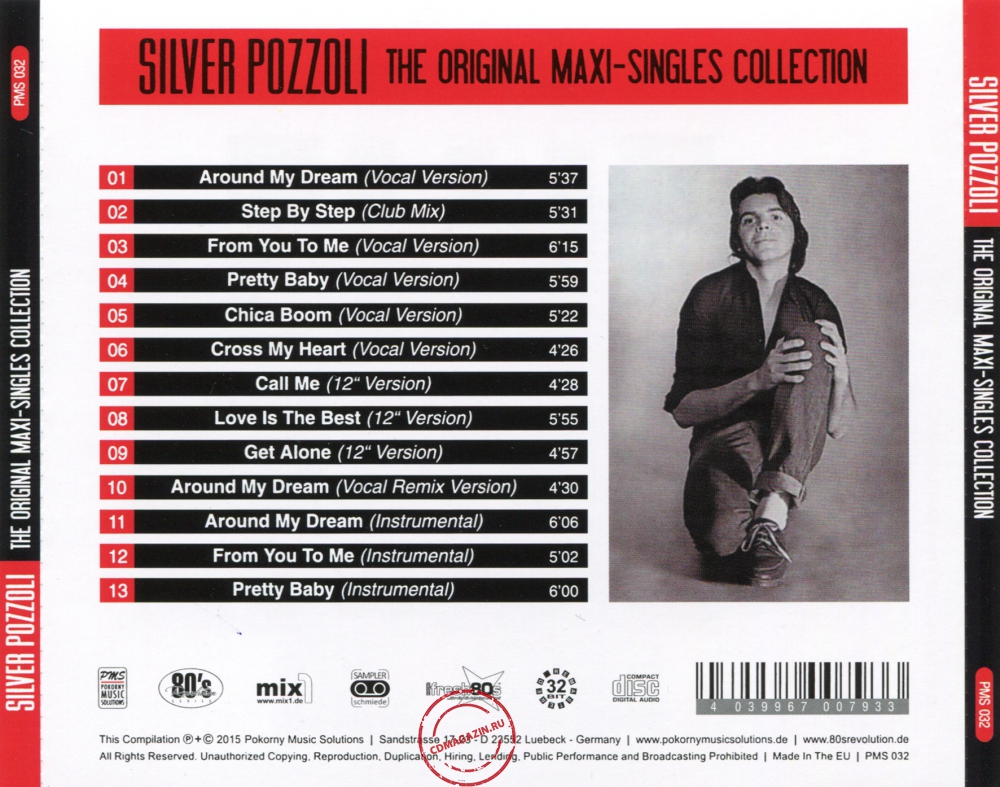 Audio CD: Silver Pozzoli (2015) The Original Maxi-Singles Collection Audio CD: Silver Pozzoli (2015) The Original Maxi-Singles Collection