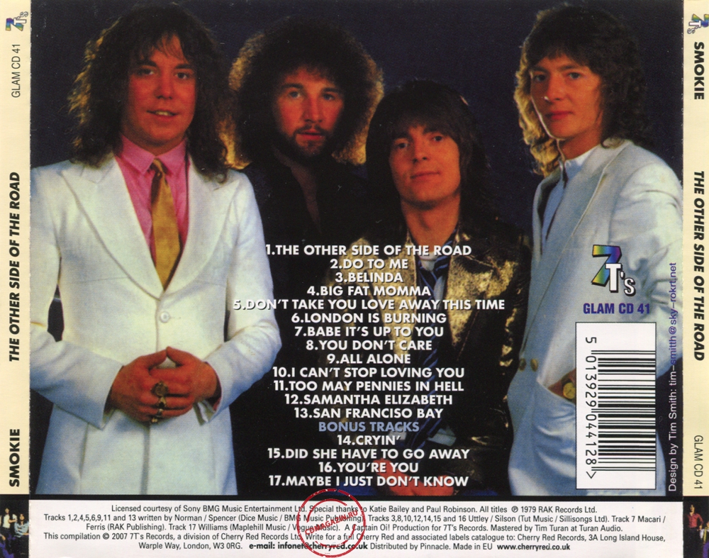 Audio CD: Smokie (1979) The Other Side Of The Road Audio CD: Smokie (1979) The Other Side Of The Road