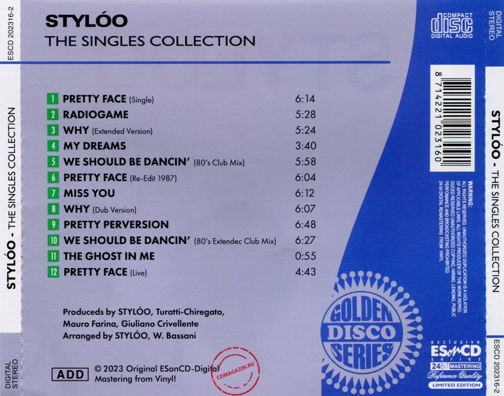 Audio CD: Styloo (2023) The Singles Collection