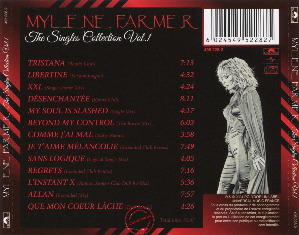 Audio CD: Mylene Farmer (2024) The Singles Collection Vol. 1 Audio CD: Mylene Farmer (2024) The Singles Collection Vol. 1