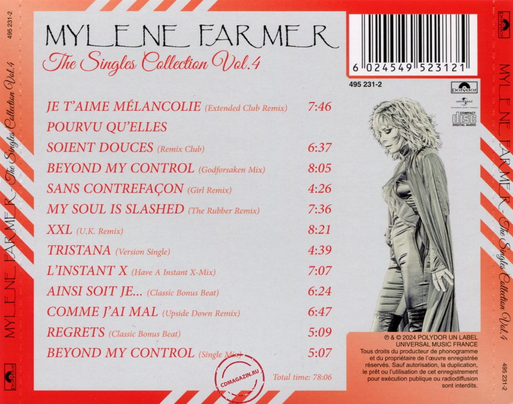 Audio CD: Mylene Farmer (2024) The Singles Collection Vol. 4 Audio CD: Mylene Farmer (2024) The Singles Collection Vol. 4