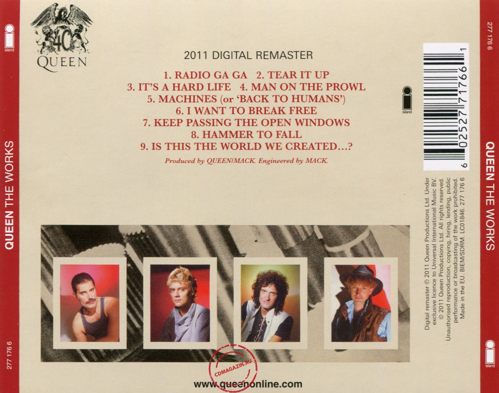 Audio CD: Queen (1984) The Works Audio CD: Queen (1984) The Works