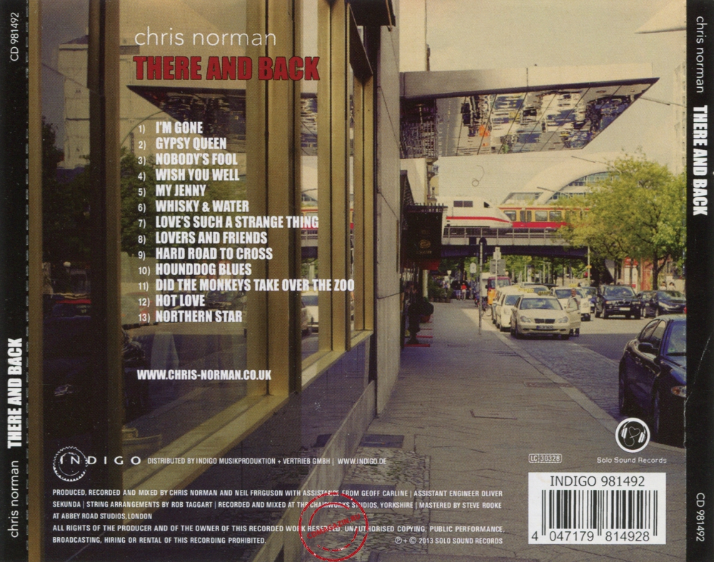Audio CD: Chris Norman (2013) There And Back Audio CD: Chris Norman (2013) There And Back