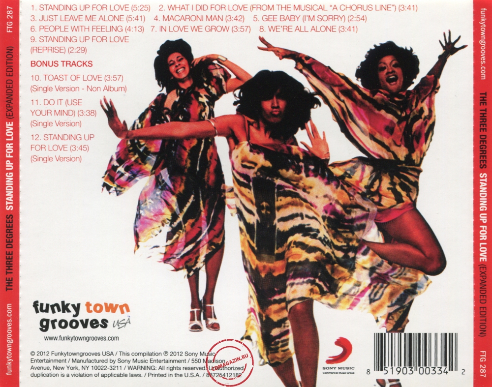 Audio CD: Three Degrees (1977) Standing Up For Love Audio CD: Three Degrees (1977) Standing Up For Love