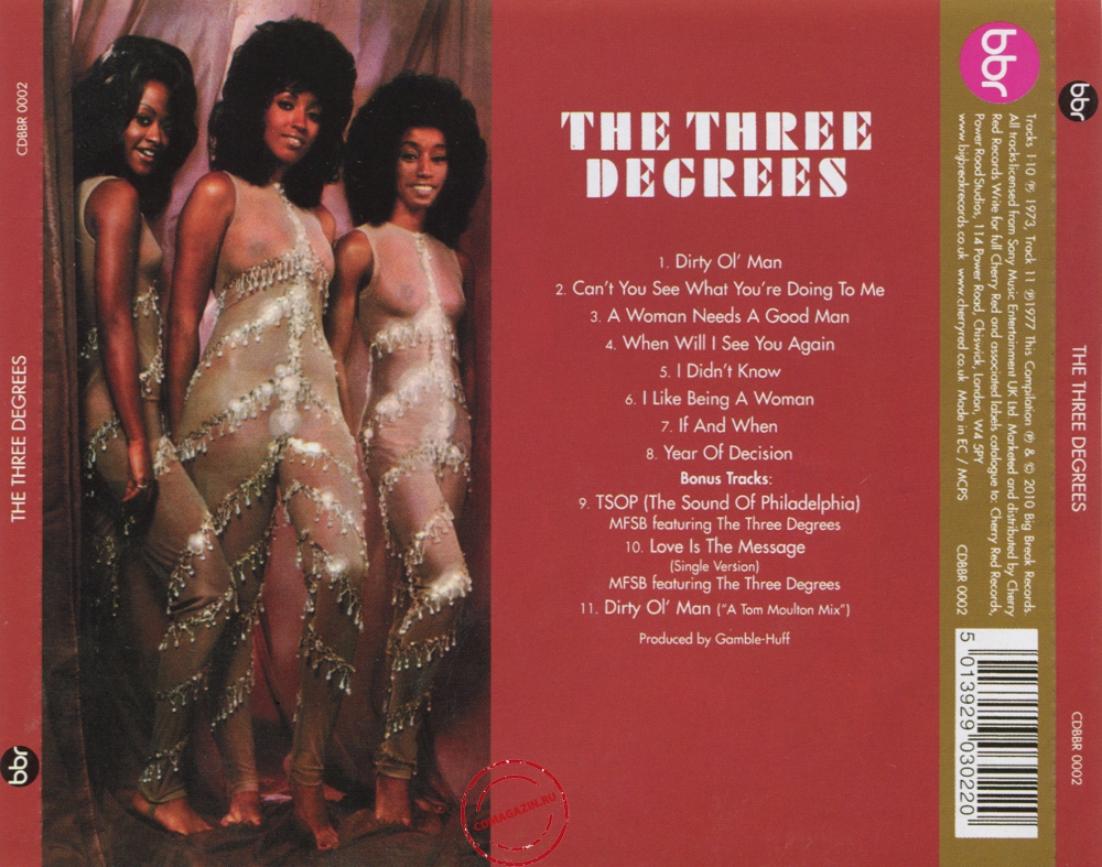 Audio CD: Three Degrees (1973) The Three Degrees