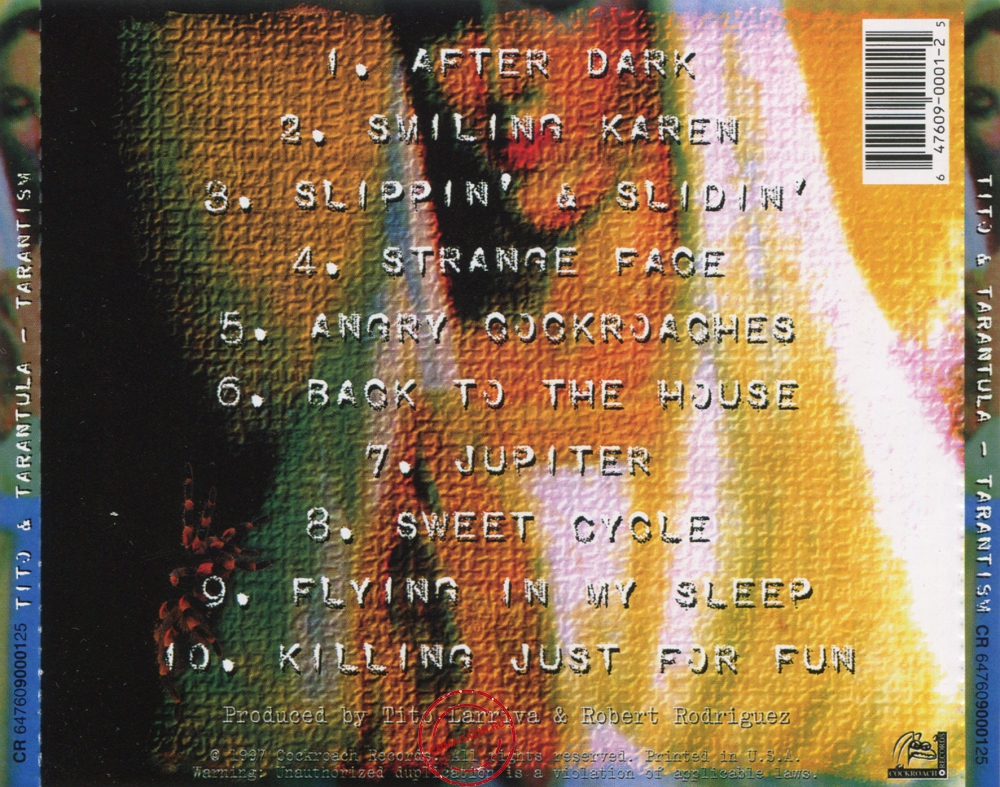 Audio CD: Tito & Tarantula (1997) Tarantism Audio CD: Tito & Tarantula (1997) Tarantism