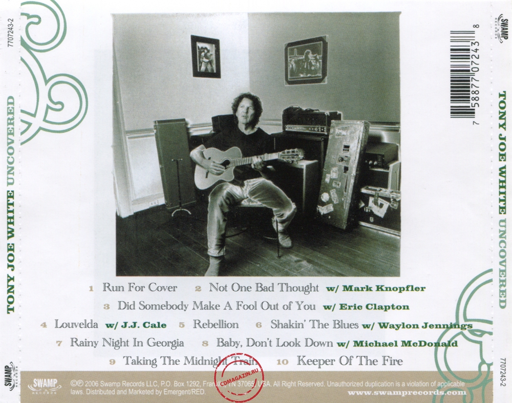 Audio CD: Tony Joe White (2006) Uncovered