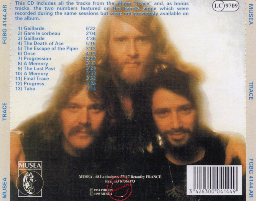 Audio CD: Trace (6) (1974) Trace