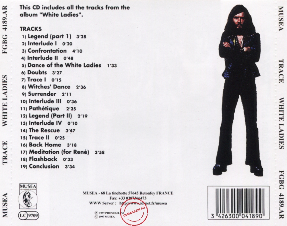 Audio CD: Trace (6) (1976) The White Ladies Audio CD: Trace (6) (1976) The White Ladies