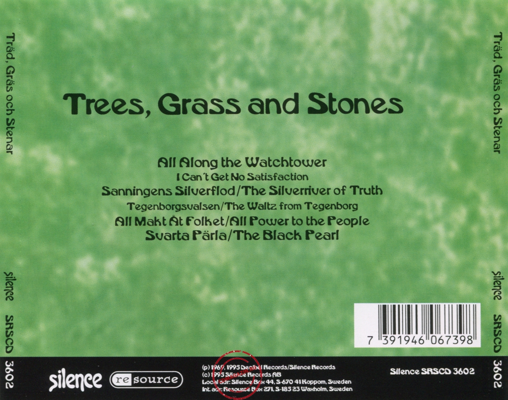 Audio CD: Trad Gras Och Stenar (1970) Trees, Grass And Stones Audio CD: Trad Gras Och Stenar (1970) Trees, Grass And Stones