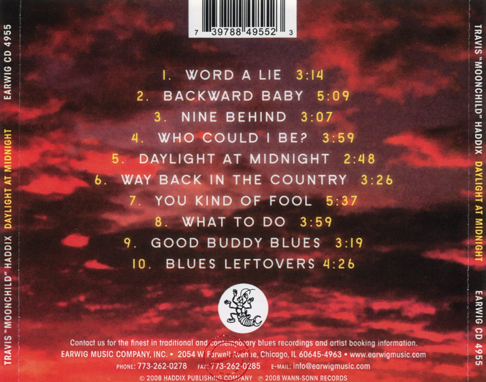 Audio CD: Travis Moonchild Haddix (2008) Daylight At Midnight Audio CD: Travis Moonchild Haddix (2008) Daylight At Midnight