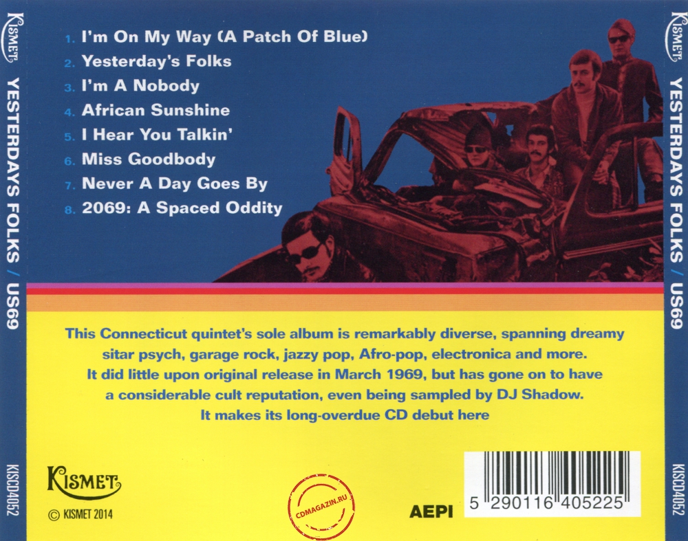 Audio CD: US69 (1969) Yesterdays Folks Audio CD: US69 (1969) Yesterdays Folks