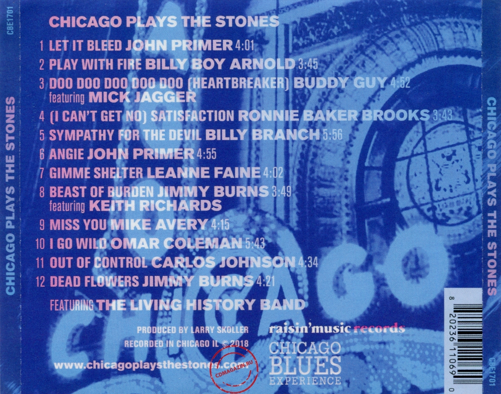 Audio CD: VA Chicago Plays The Stones (2018) Chicago Plays The Stones
