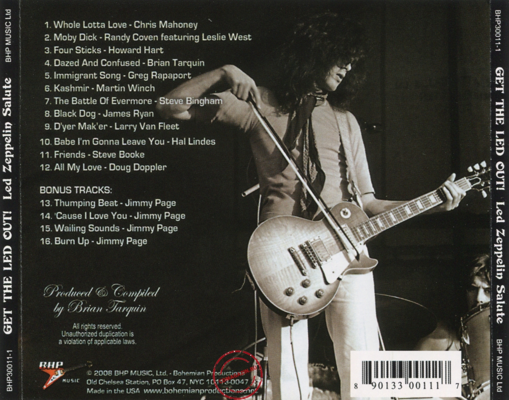 Audio CD: VA Get The Led Out! (2008) Led Zeppelin Salute Audio CD: VA Get The Led Out! (2008) Led Zeppelin Salute