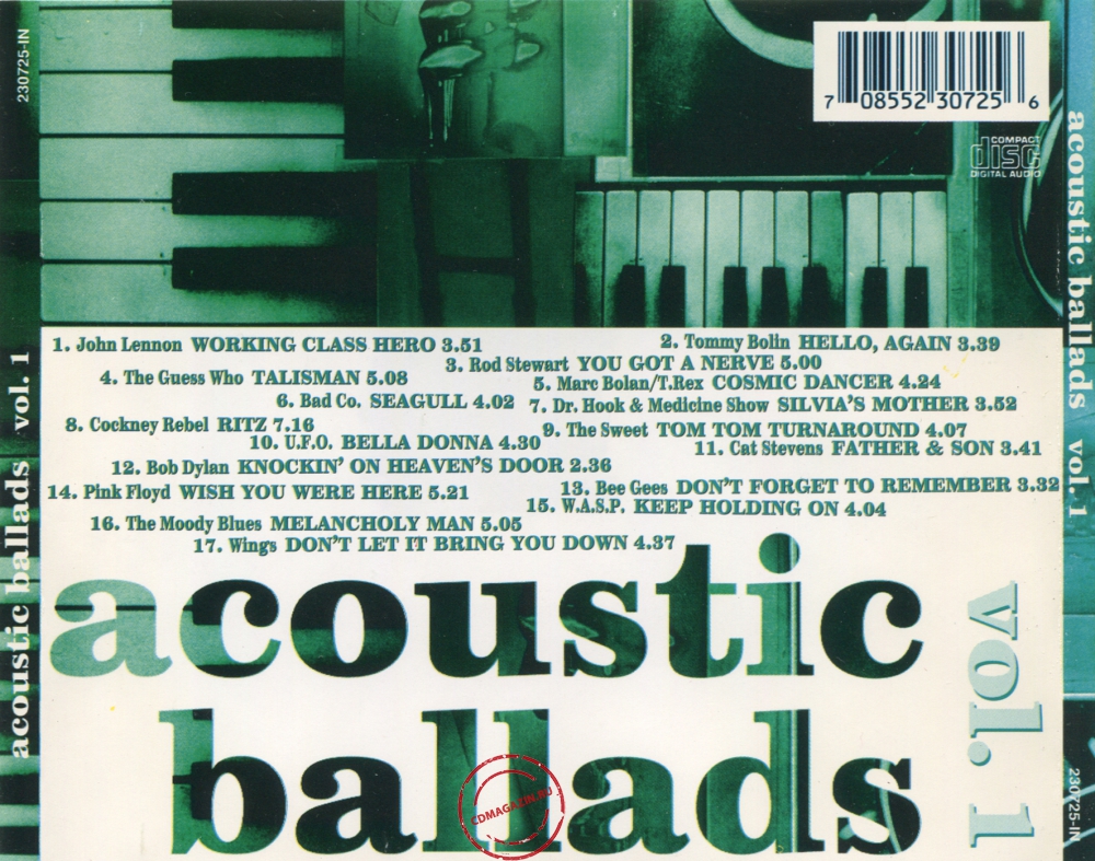Audio CD: VA Acoustic Ballads (2000) Vol. 1 Audio CD: VA Acoustic Ballads (2000) Vol. 1