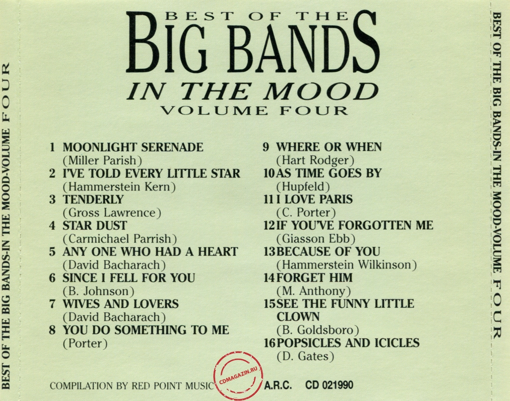 Audio CD: VA Best Of The Big Bands In The Mood (1990) Volume Four