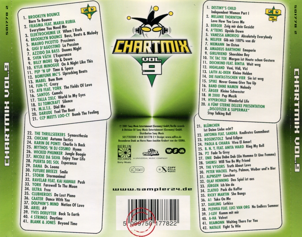 Audio CD: VA Chartmix (2001) Vol. 9