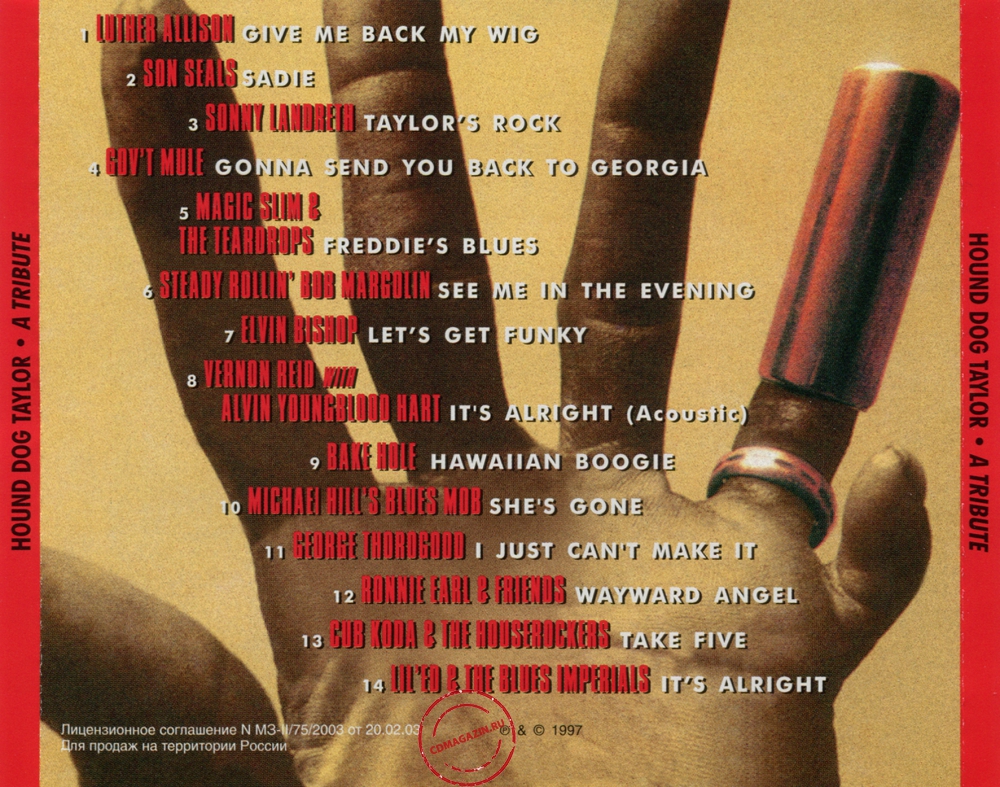 Audio CD: VA Hound Dog Taylor (1997) A Tribute Audio CD: VA Hound Dog Taylor (1997) A Tribute