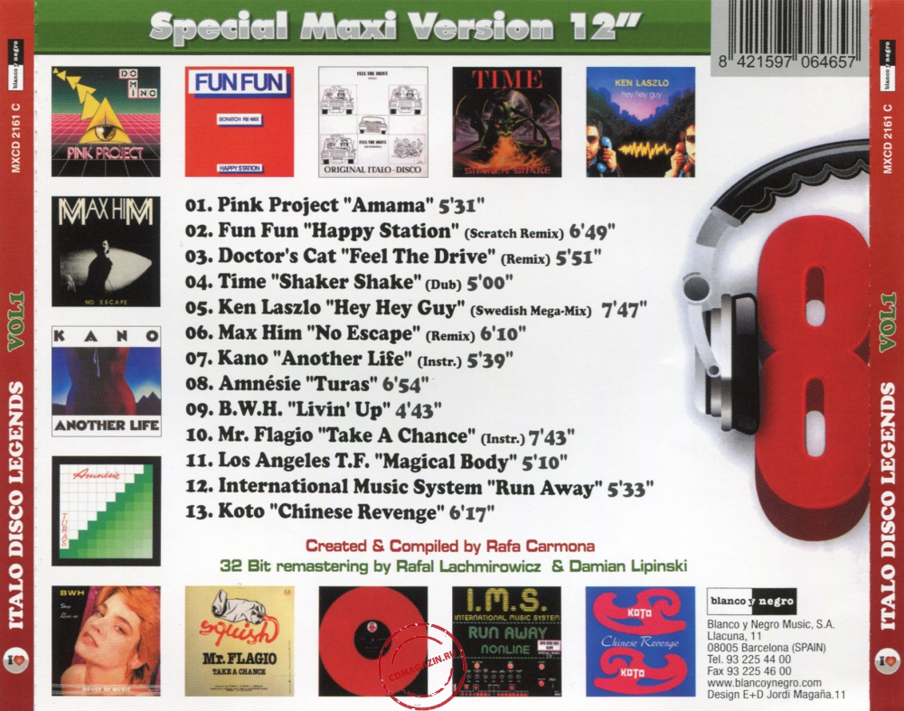 Audio CD: VA Italo Disco Legends (2011) Vol. 1 Audio CD: VA Italo Disco Legends (2011) Vol. 1