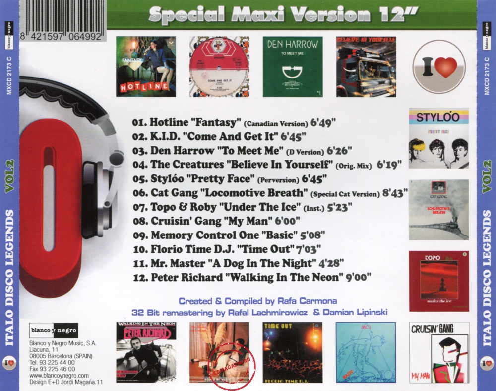 Audio CD: VA Italo Disco Legends (2011) Vol. 2 Audio CD: VA Italo Disco Legends (2011) Vol. 2
