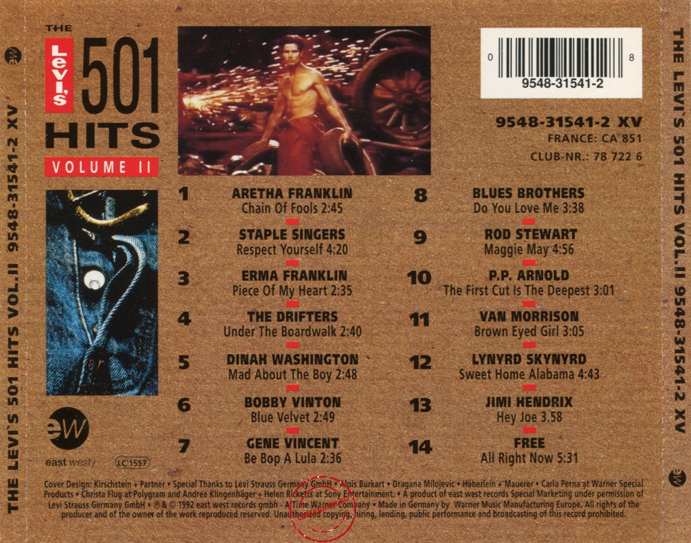 Audio CD: VA The Levi's 501 Hits (1992) Vol. II Audio CD: VA The Levi's 501 Hits (1992) Vol. II