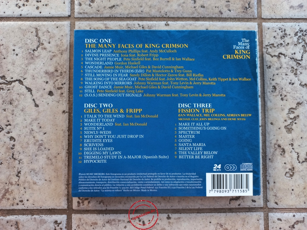 Audio CD: VA The Many Faces Of King Crimson (2016) A Journey Through The Inner World Of King Crimson