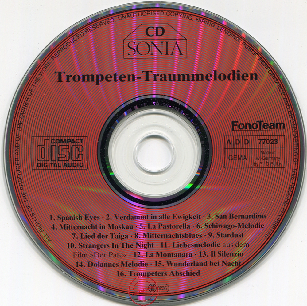 Audio CD: VA Trompeten-Traummelodien (1987) Compilation Audio CD: VA Trompeten-Traummelodien (1987) Compilation