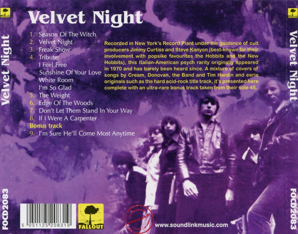 Audio CD: Velvet Night (1970) Velvet Night