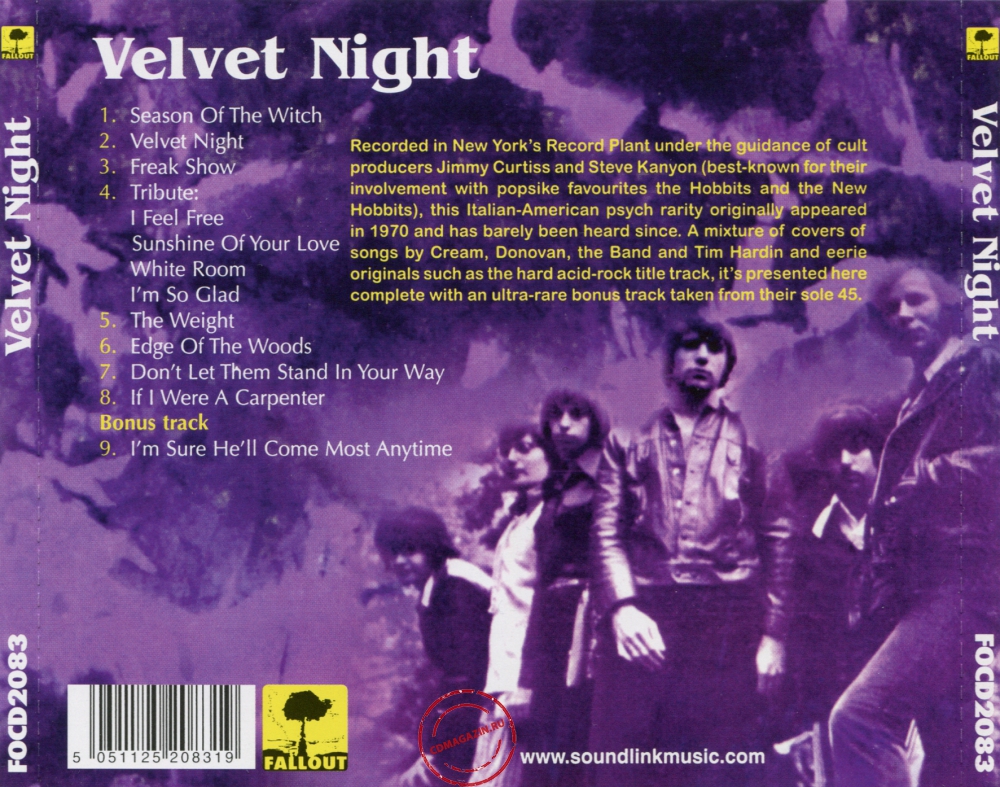 Audio CD: Velvet Night (1970) Velvet Night Audio CD: Velvet Night (1970) Velvet Night