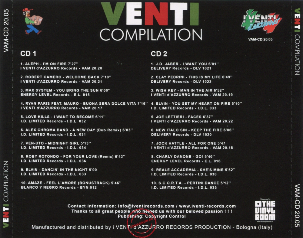 Audio CD: VA Venti Compilation (2018) Vol. 5 Audio CD: VA Venti Compilation (2018) Vol. 5