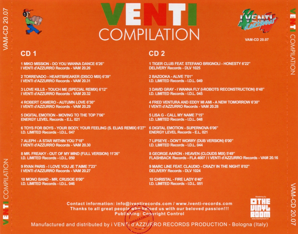 Audio CD: VA Venti Compilation (2021) Vol. 7 Audio CD: VA Venti Compilation (2021) Vol. 7
