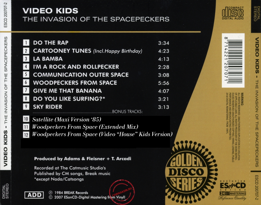 Audio CD: Video Kids (1984) The Invasion Of The Spacepeckers Audio CD: Video Kids (1984) The Invasion Of The Spacepeckers