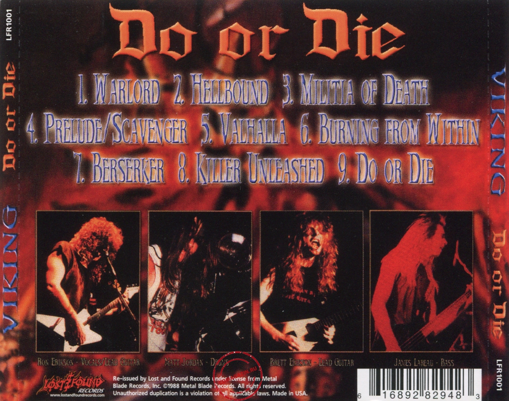 Audio CD: Viking (1988) Do Or Die Audio CD: Viking (1988) Do Or Die
