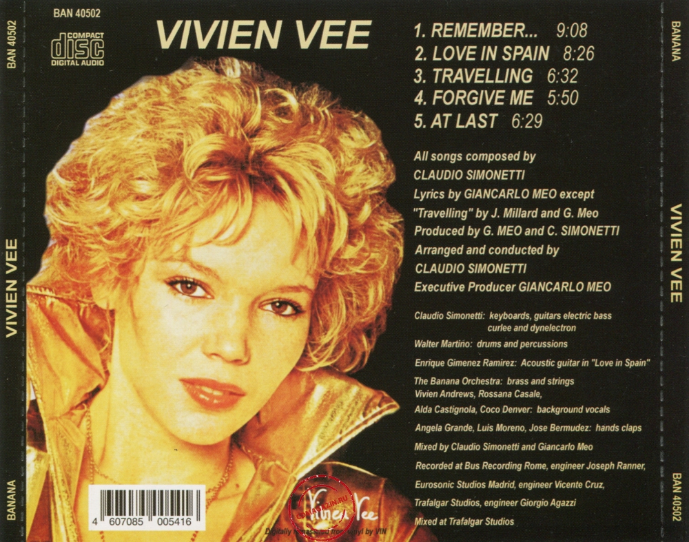 Audio CD: Vivien Vee (1979) Vivien Vee Audio CD: Vivien Vee (1979) Vivien Vee
