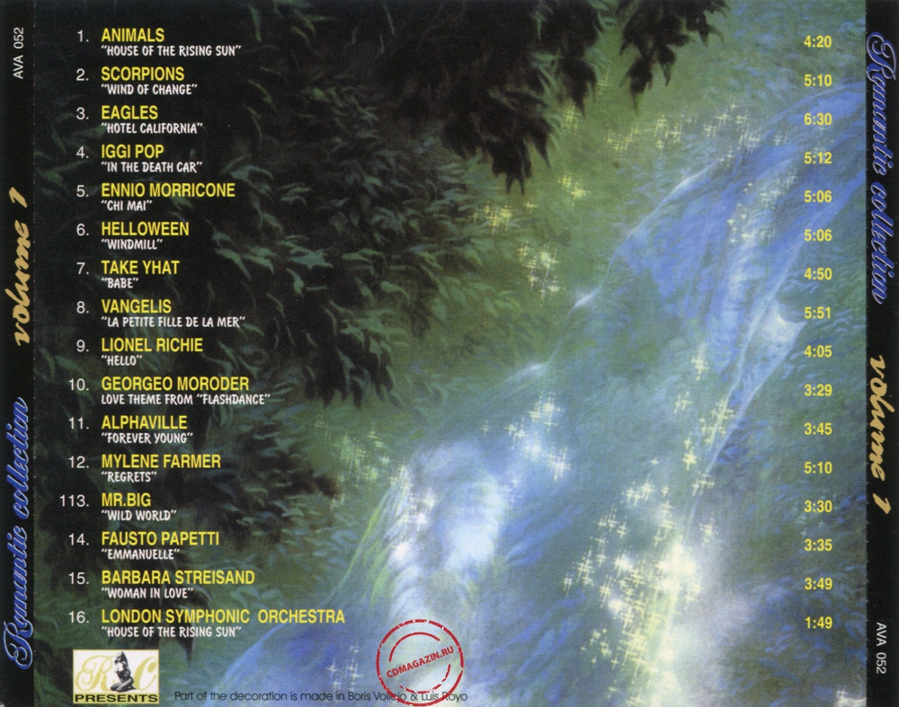 Audio CD: VA Romantic Collection (1995) Volume 1 Audio CD: VA Romantic Collection (1995) Volume 1
