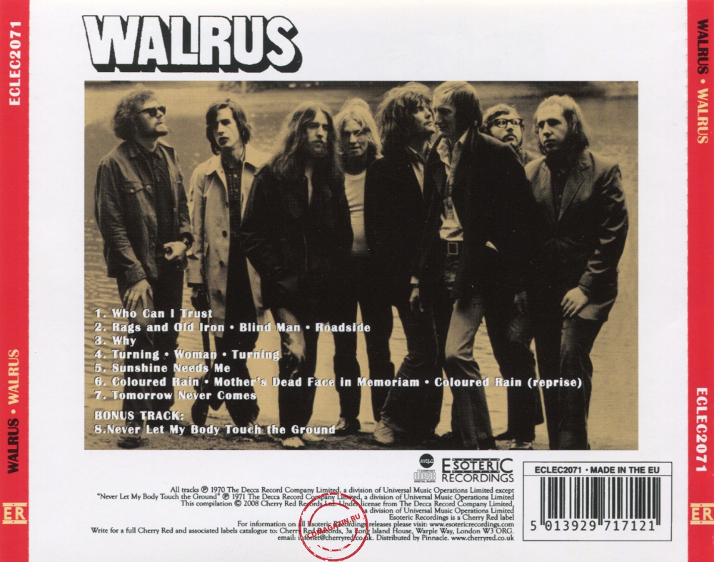 Audio CD: Walrus (4) (1970) Walrus Audio CD: Walrus (4) (1970) Walrus