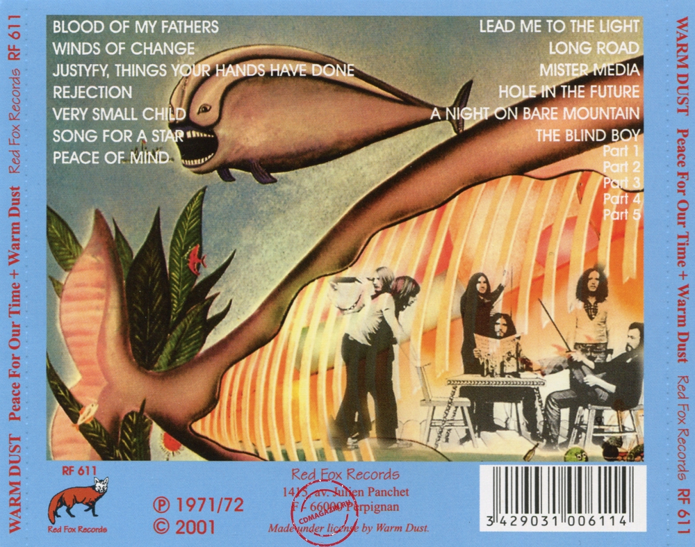 Audio CD: Warm Dust (1970) Peace For Our Time / Warm Dust Audio CD: Warm Dust (1970) Peace For Our Time / Warm Dust
