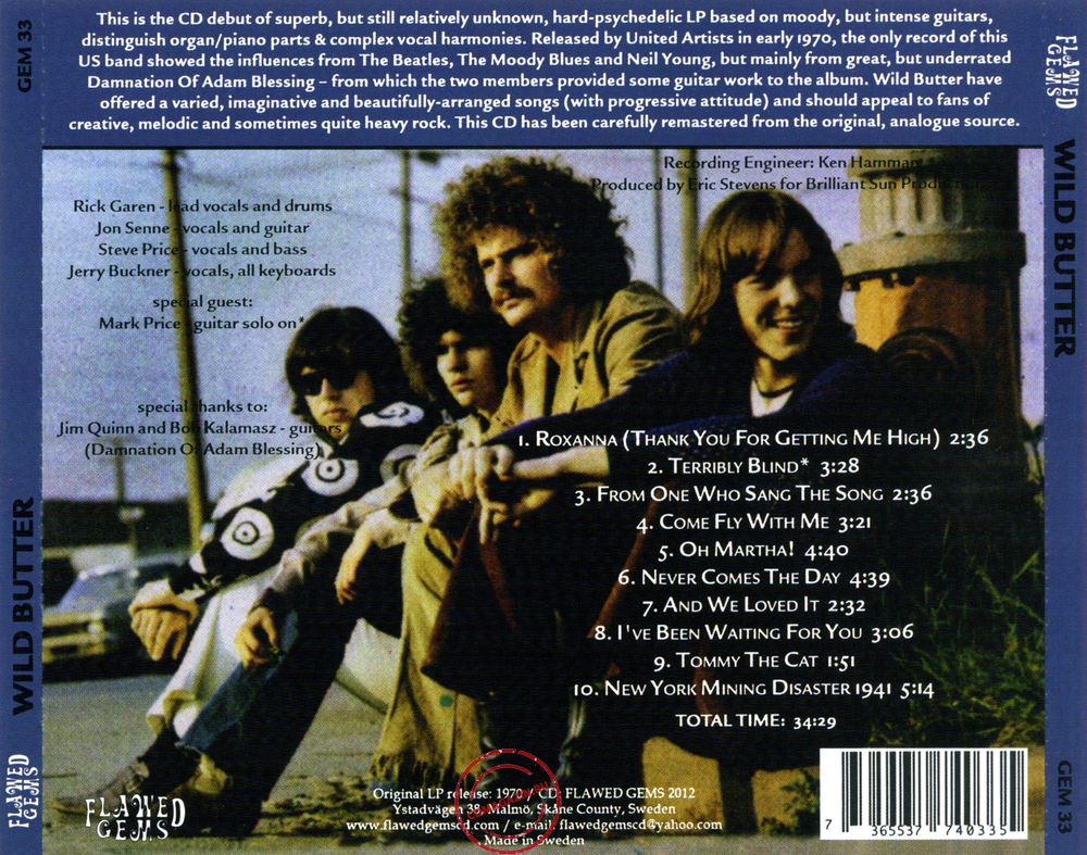 Audio CD: Wild Butter (1970) Wild Butter