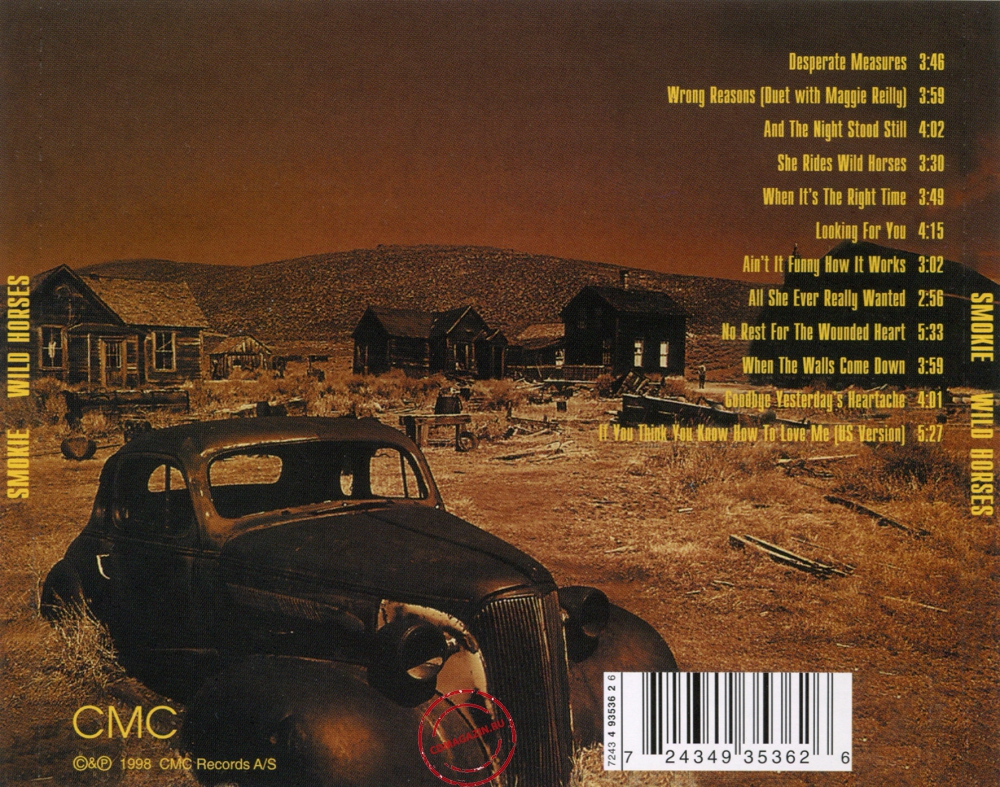 Audio CD: Smokie (1998) Wild Horses-The Nashville Album
