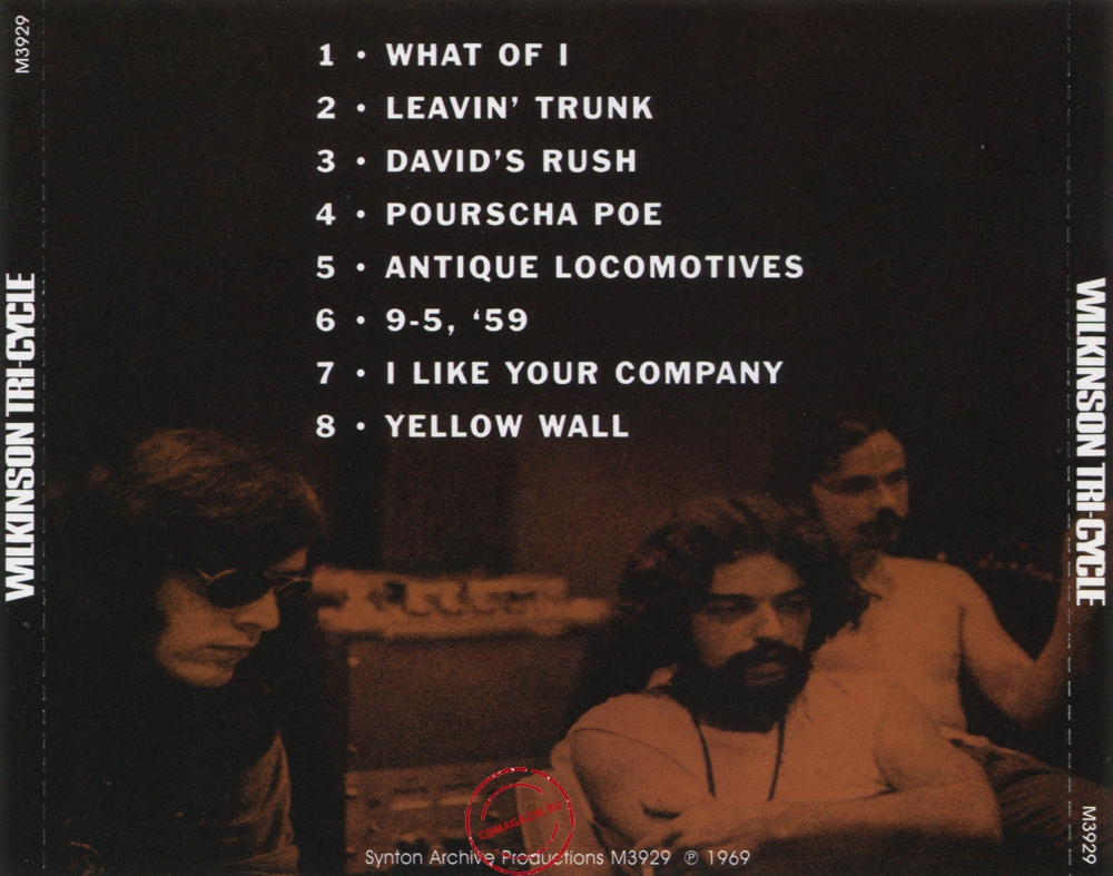 Audio CD: Wilkinson Tri-Cycle (1969) Wilkinson Tri-Cycle Audio CD: Wilkinson Tri-Cycle (1969) Wilkinson Tri-Cycle