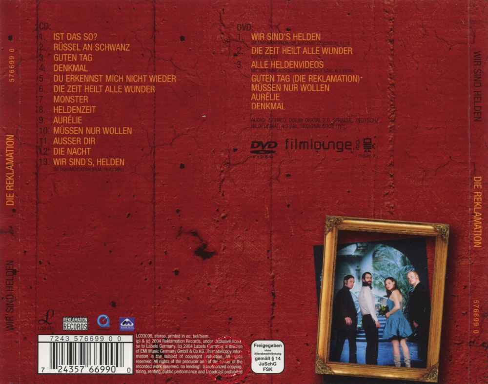 Audio CD: Wir Sind Helden (2003) Die Reklamation Audio CD: Wir Sind Helden (2003) Die Reklamation