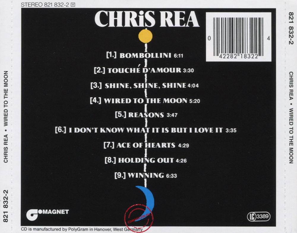 Audio CD: Chris Rea (1984) Wired To The Moon