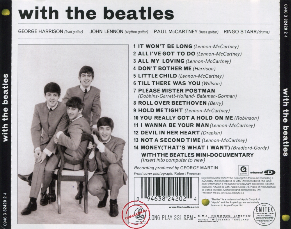 Audio CD: Beatles (1963) With The Beatles Audio CD: Beatles (1963) With The Beatles