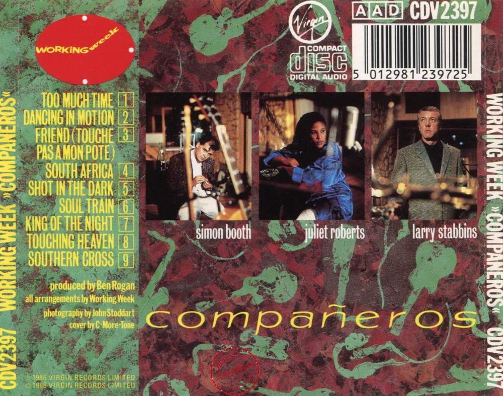 Audio CD: Working Week (1986) Companeros