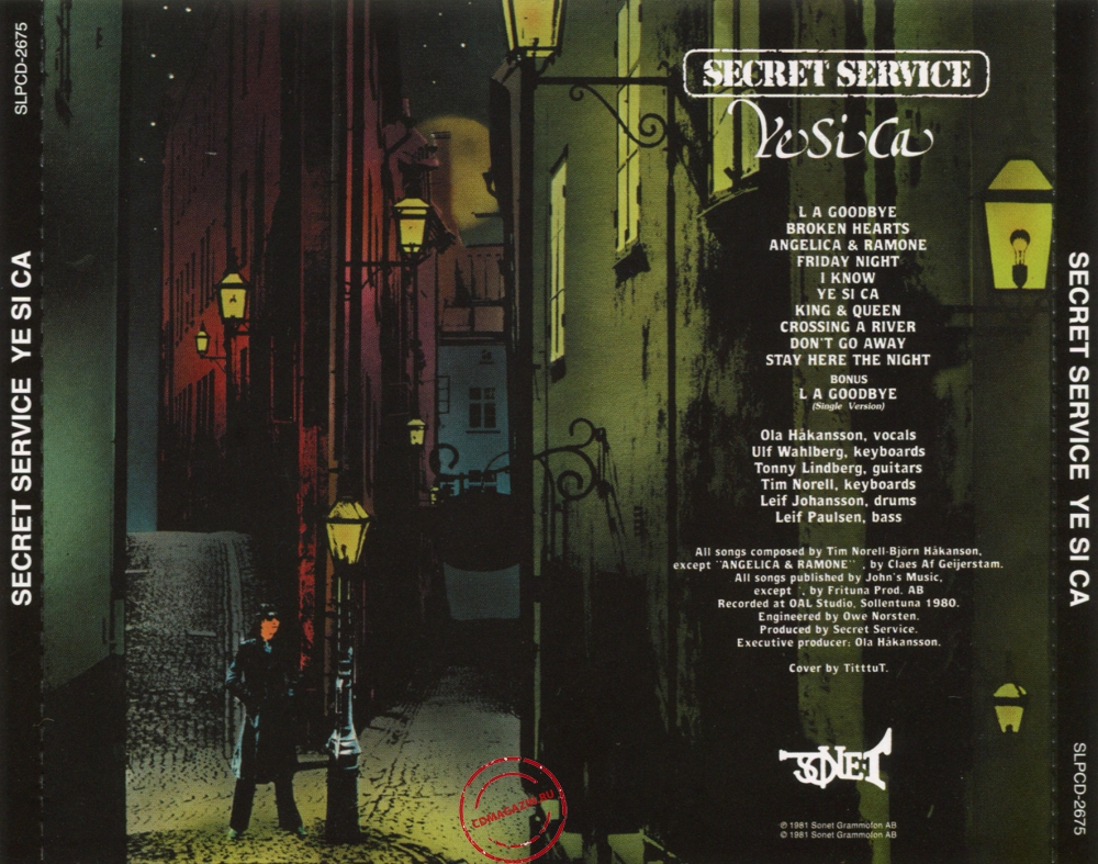 Audio CD: Secret Service (1981) Ye Si Ca Audio CD: Secret Service (1981) Ye Si Ca