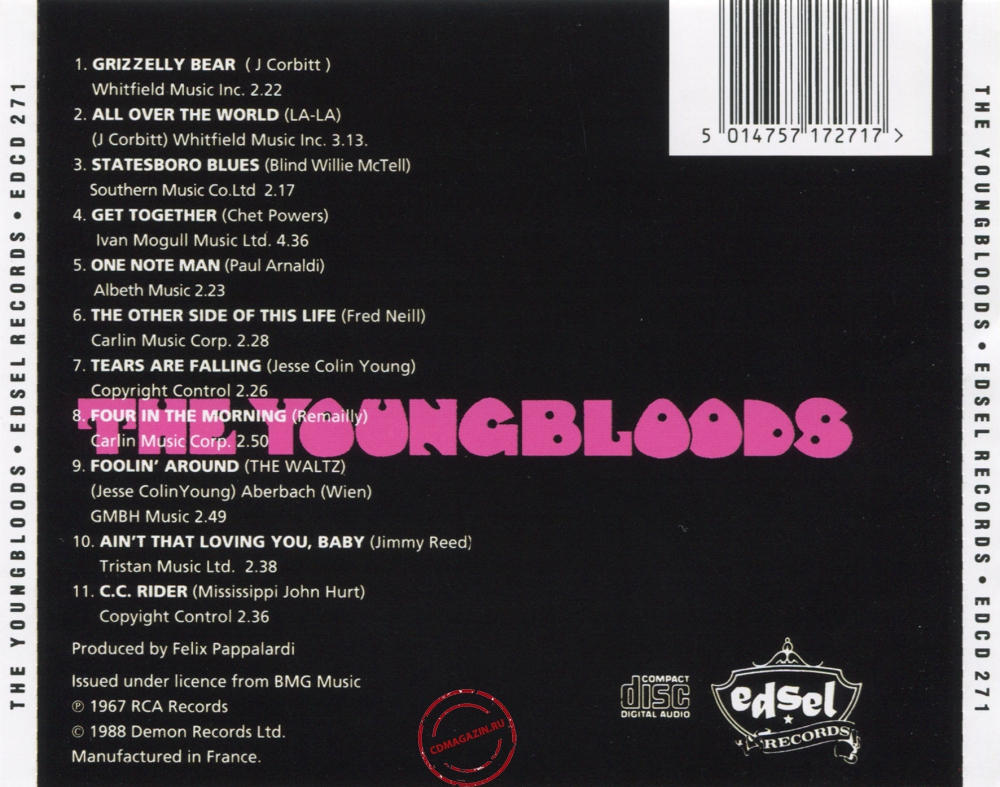 Audio CD: Youngbloods (1967) The Youngbloods