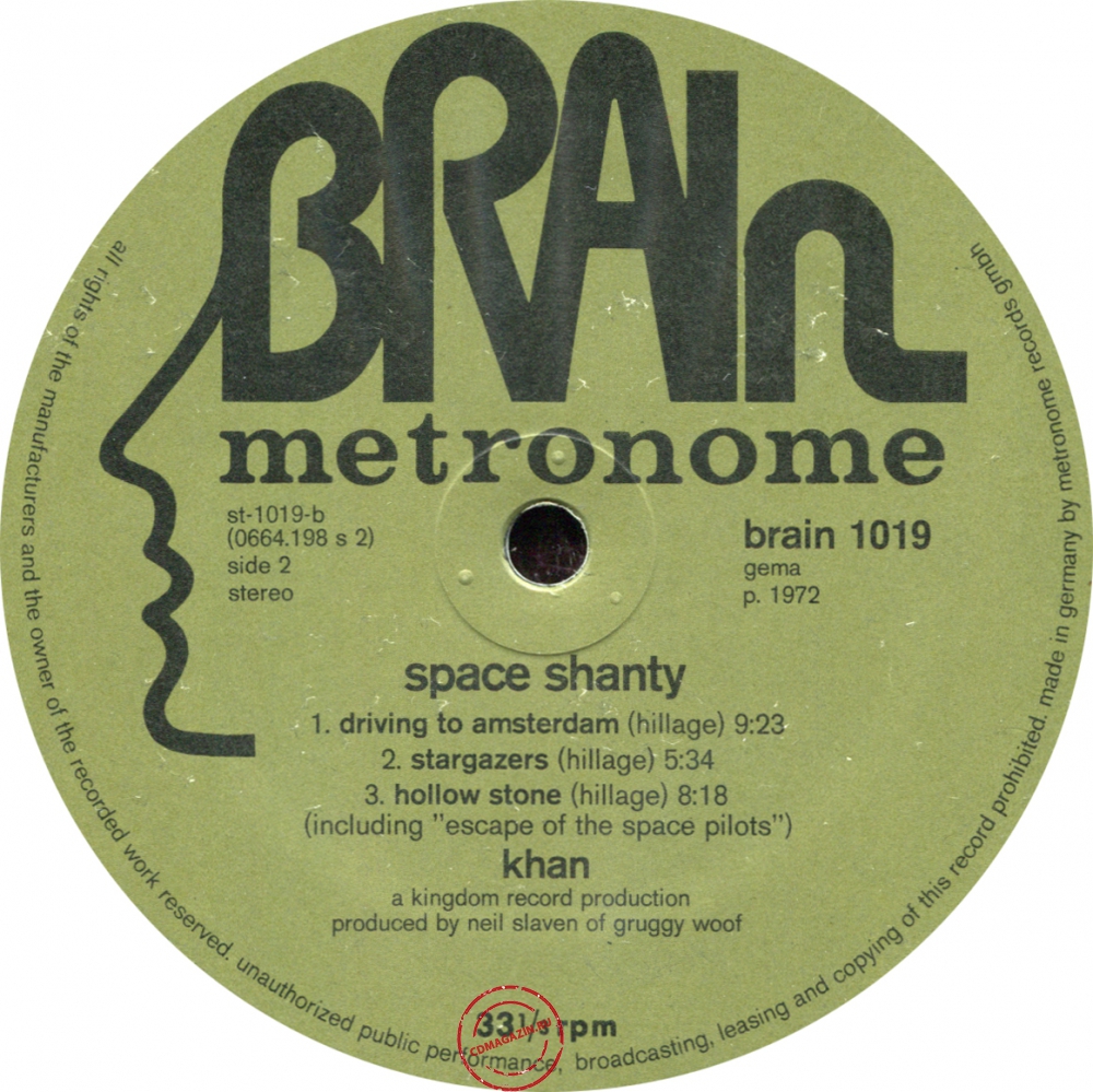 Оцифровка винила: Khan (3) (1972) Space Shanty Оцифровка винила: Khan (3) (1972) Space Shanty
