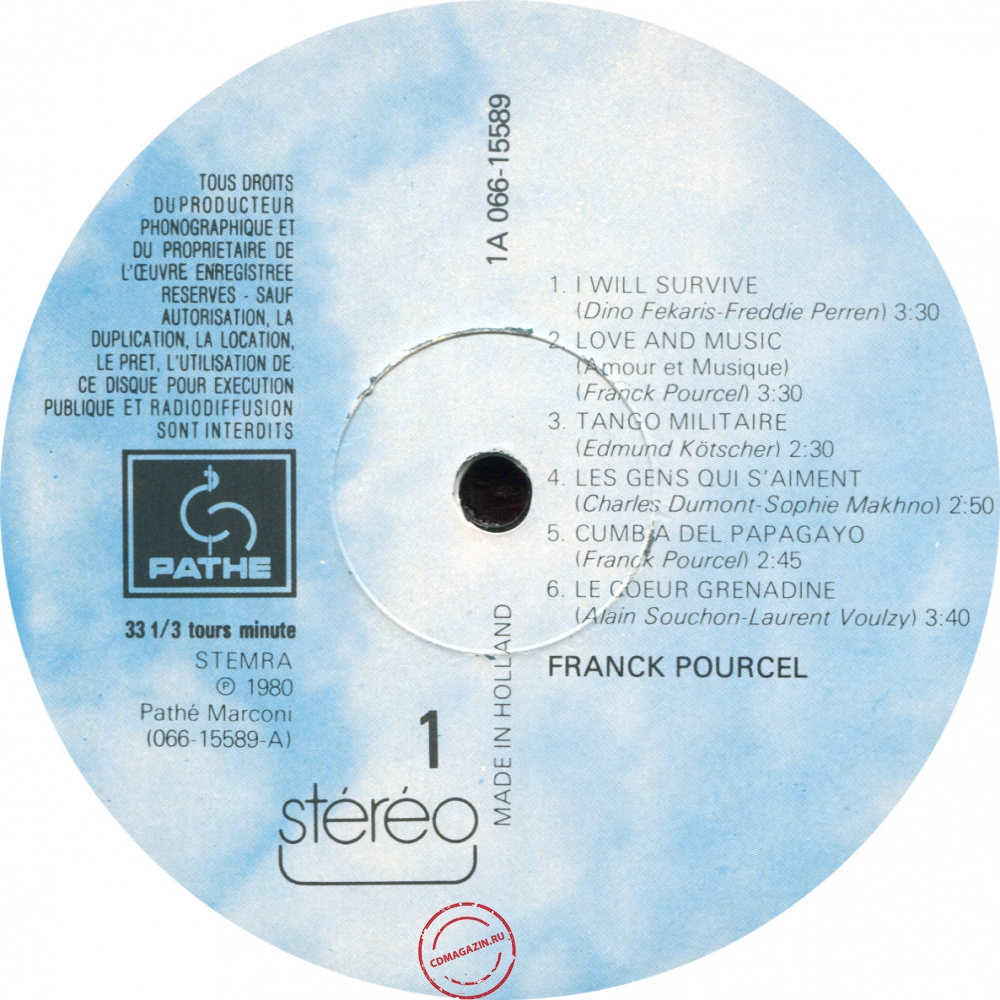 Оцифровка винила: Franck Pourcel (1980) Love And Music Оцифровка винила: Franck Pourcel (1980) Love And Music